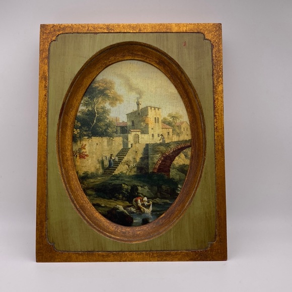 Vintage Other - Vintage Cignaroli Landscape Print in Ornate Frame